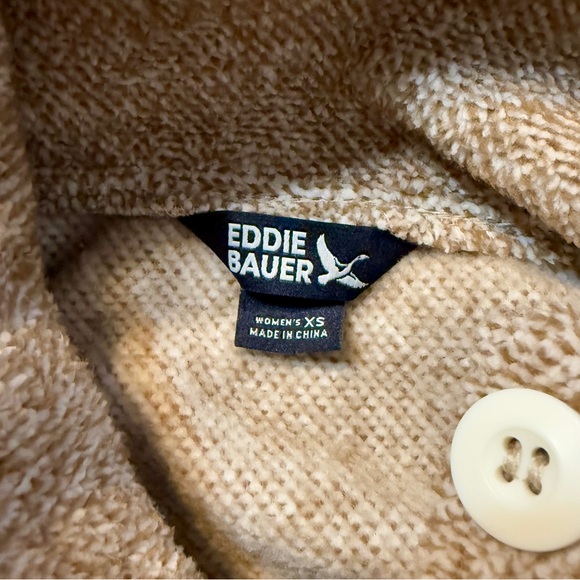 Eddie Bauer Beige‎ Button-Up Sweater - Picture 2 of 8